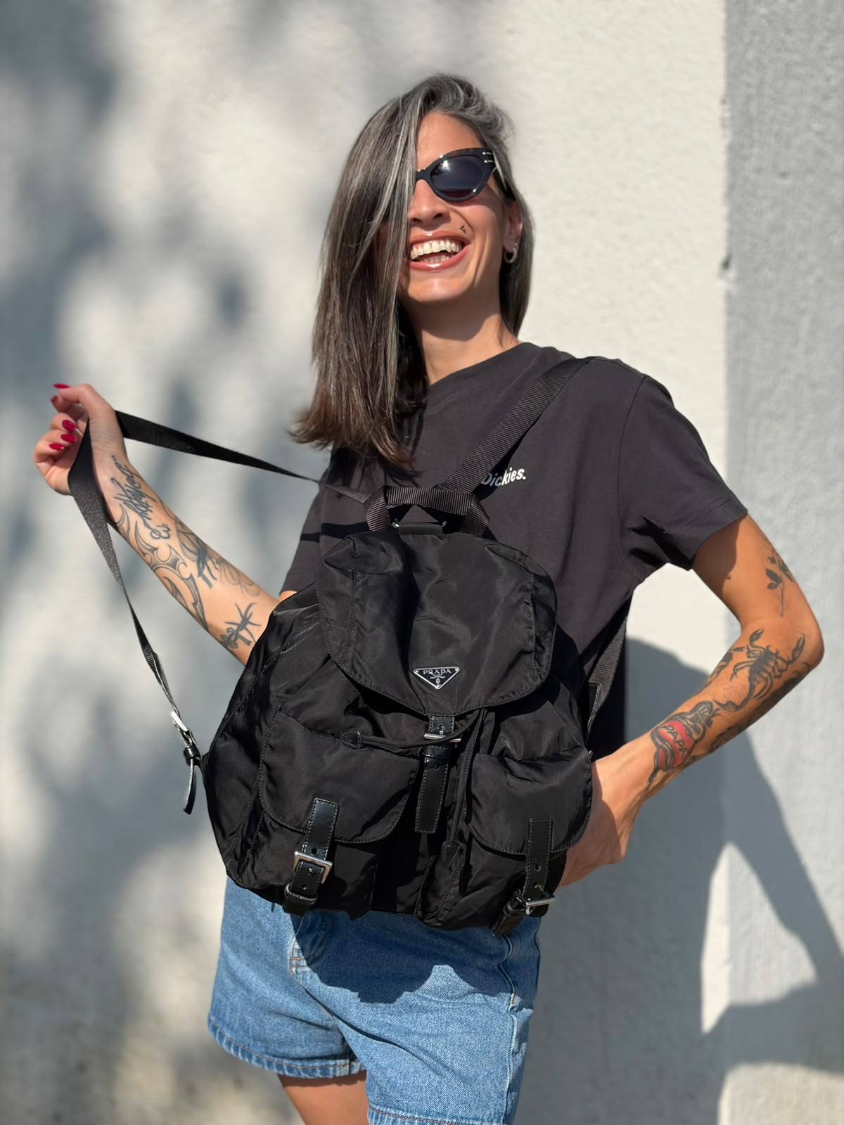 Zaino Prada Nylon nero