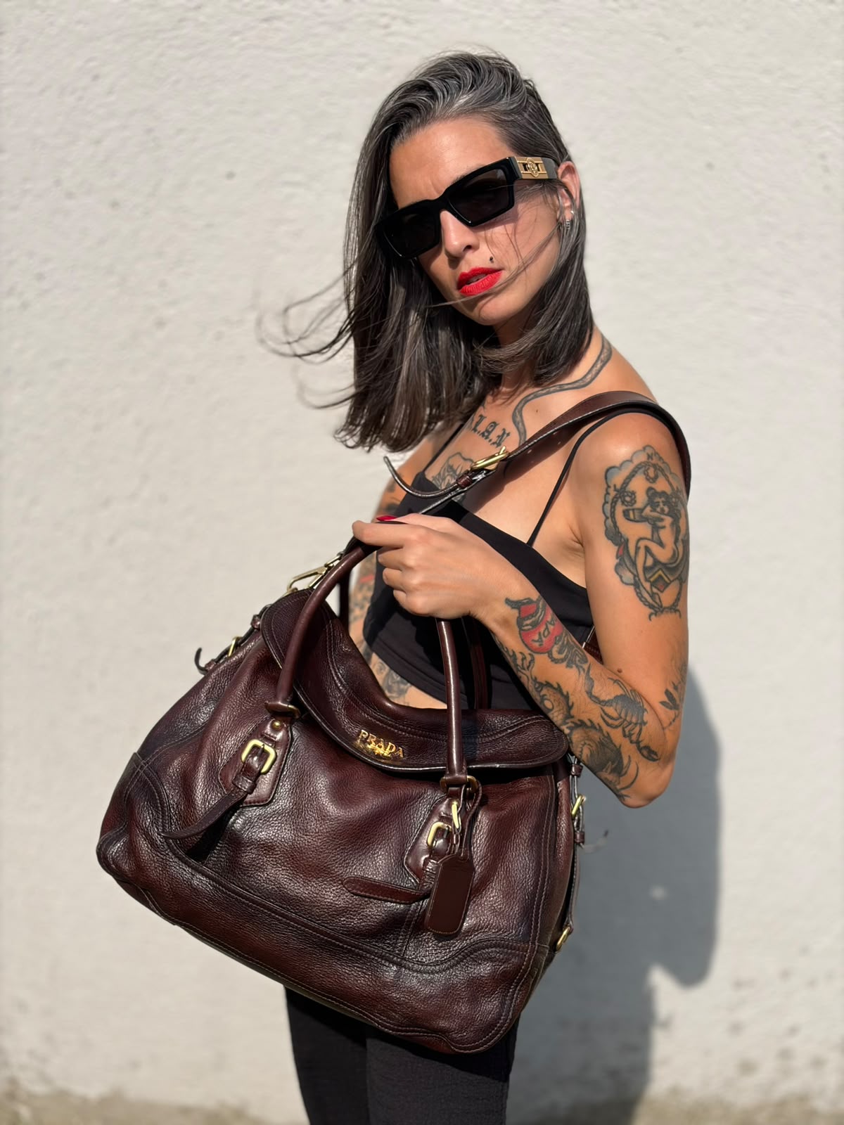 Satchel Prada cacao