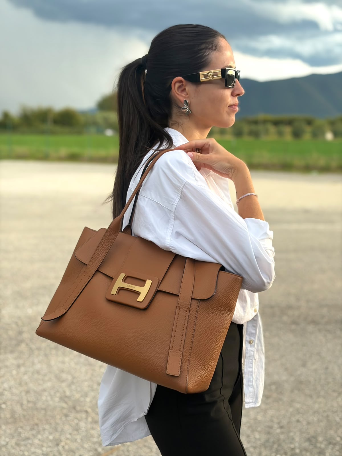 Tote Hogan cognac