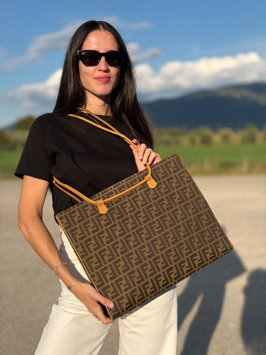 Borsa Tote Fendi Zucca