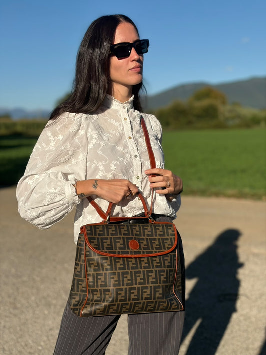 Satchel Fendi zucca vintage