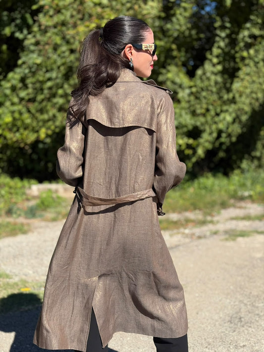 Trench Burberry lino tg.46
