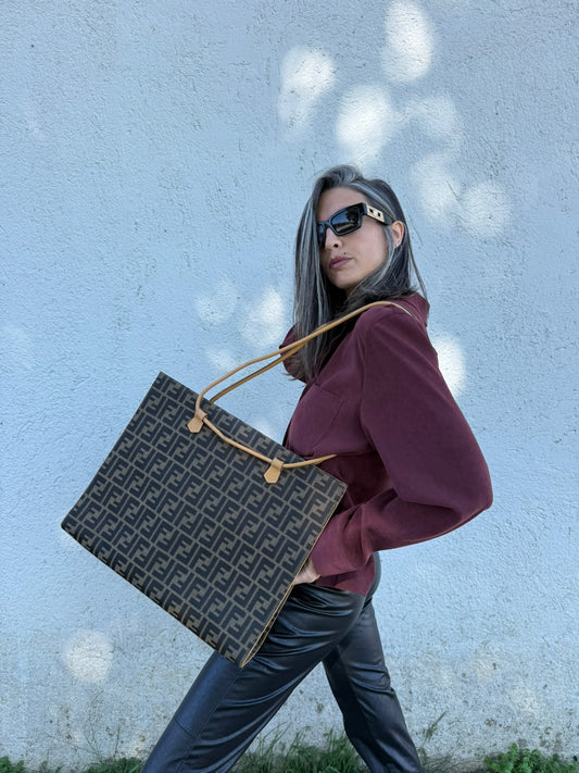 Borsa Tote Fendi Zucca