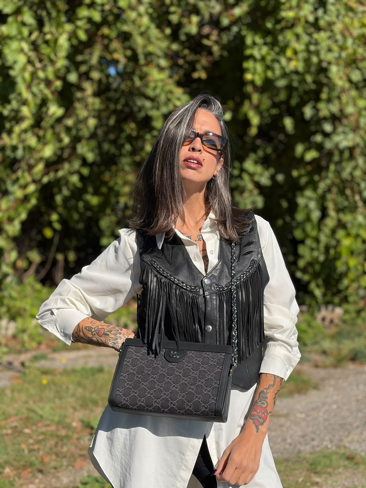 Borsa Gucci Ophidia denim