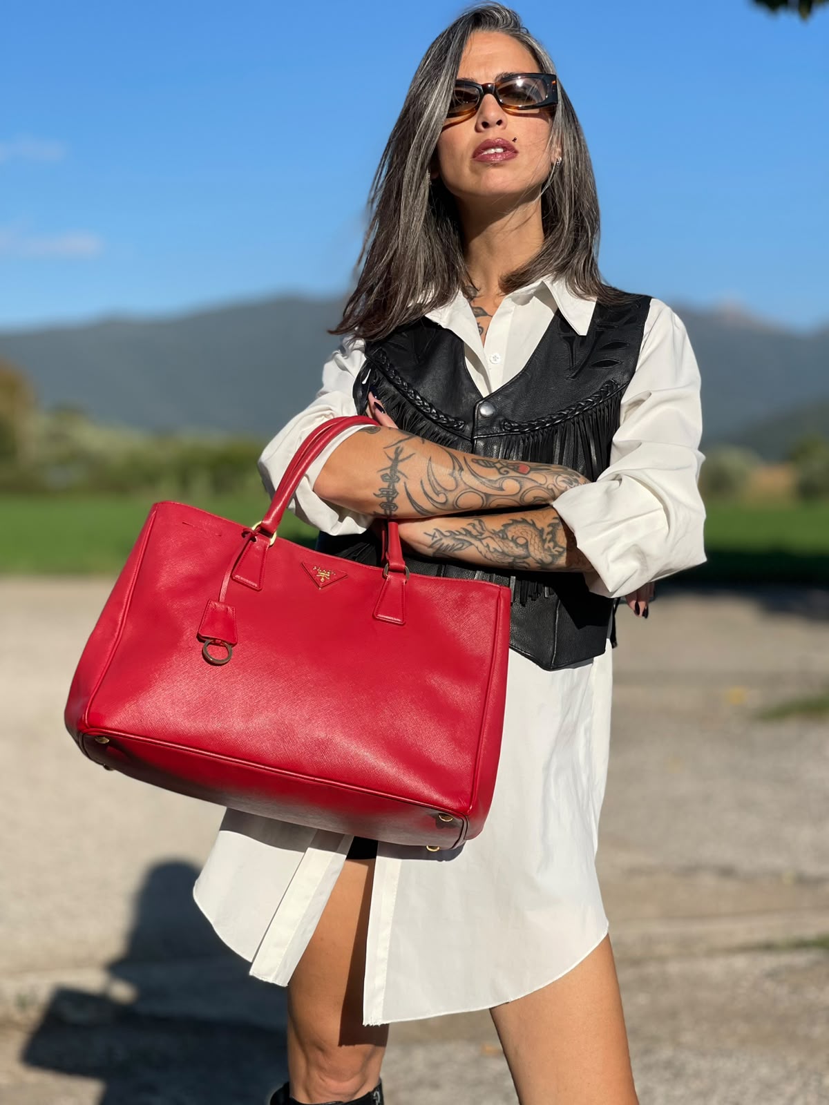 Borsa Prada Galleria rossa