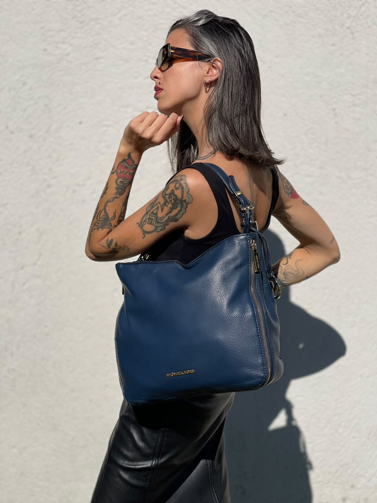 Borsa Michael Kors blu