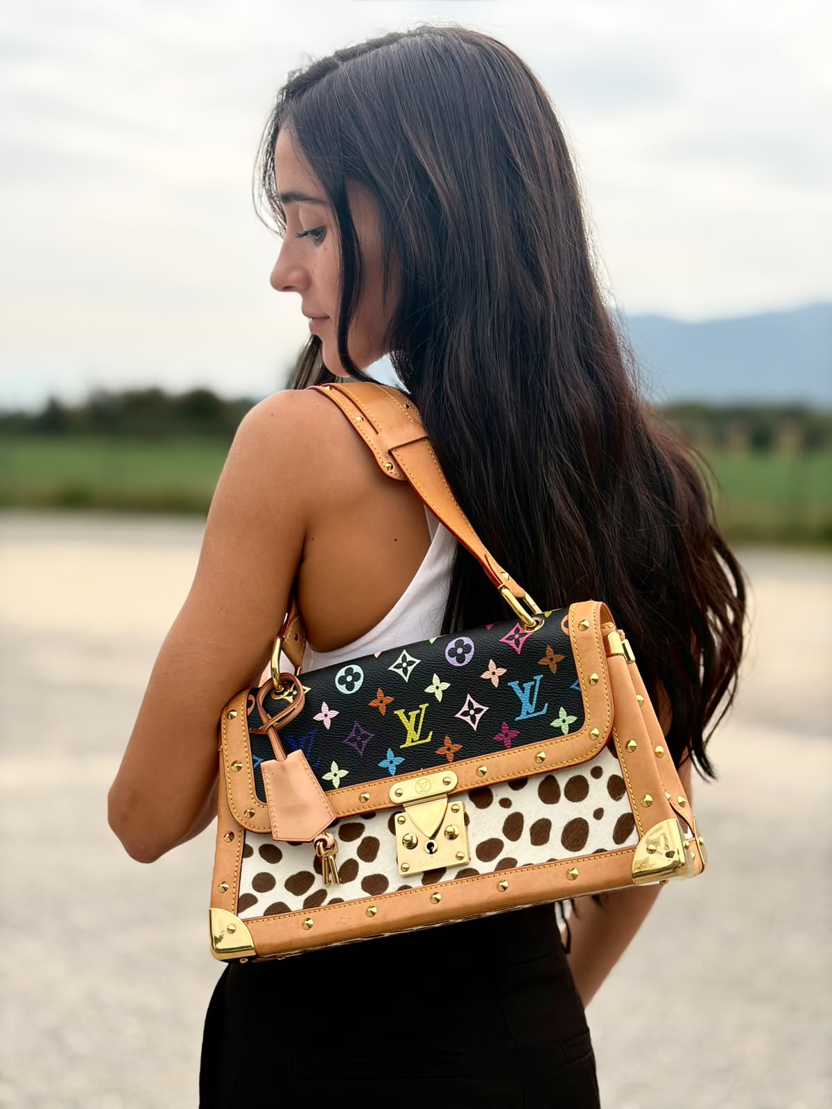 Borsa Louis Vuitton x Takashi Murakami Sac Rabat Dalmatian