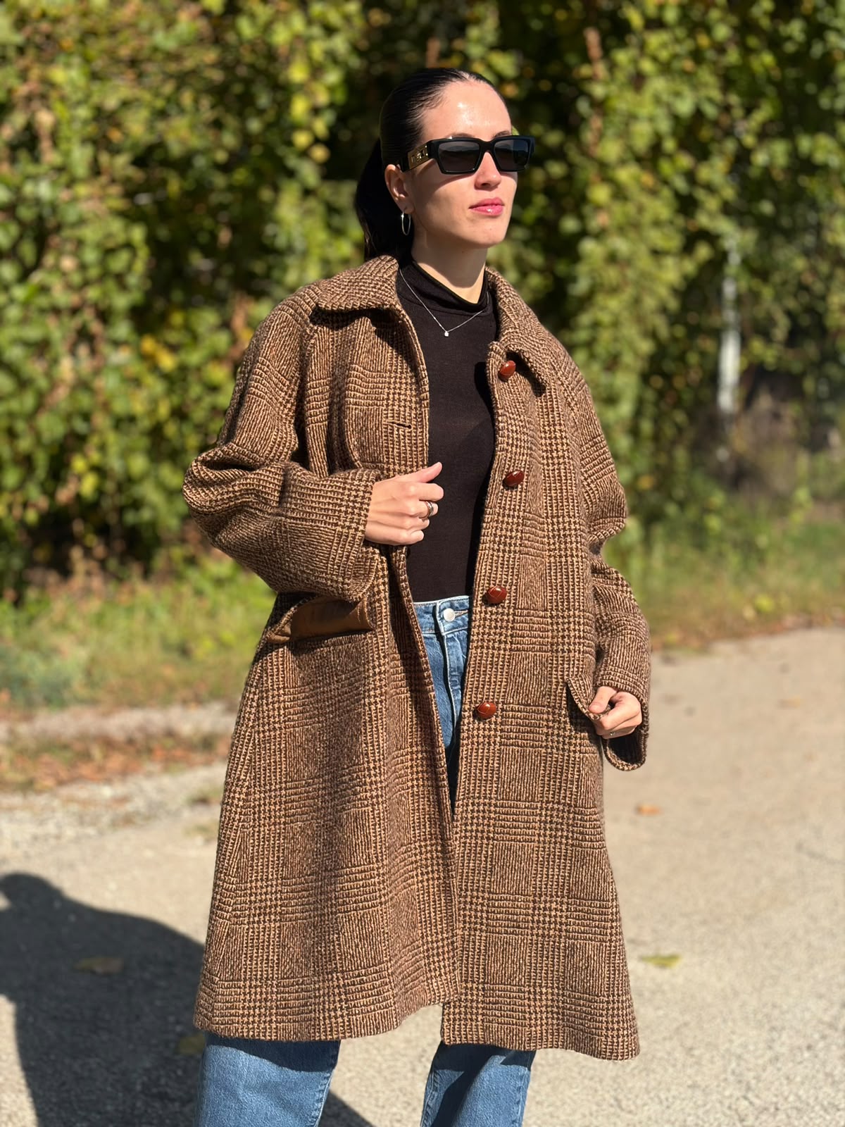 Cappotto Pitone Weekend Max Mara tg. 42 in 10 % poliammide marrone