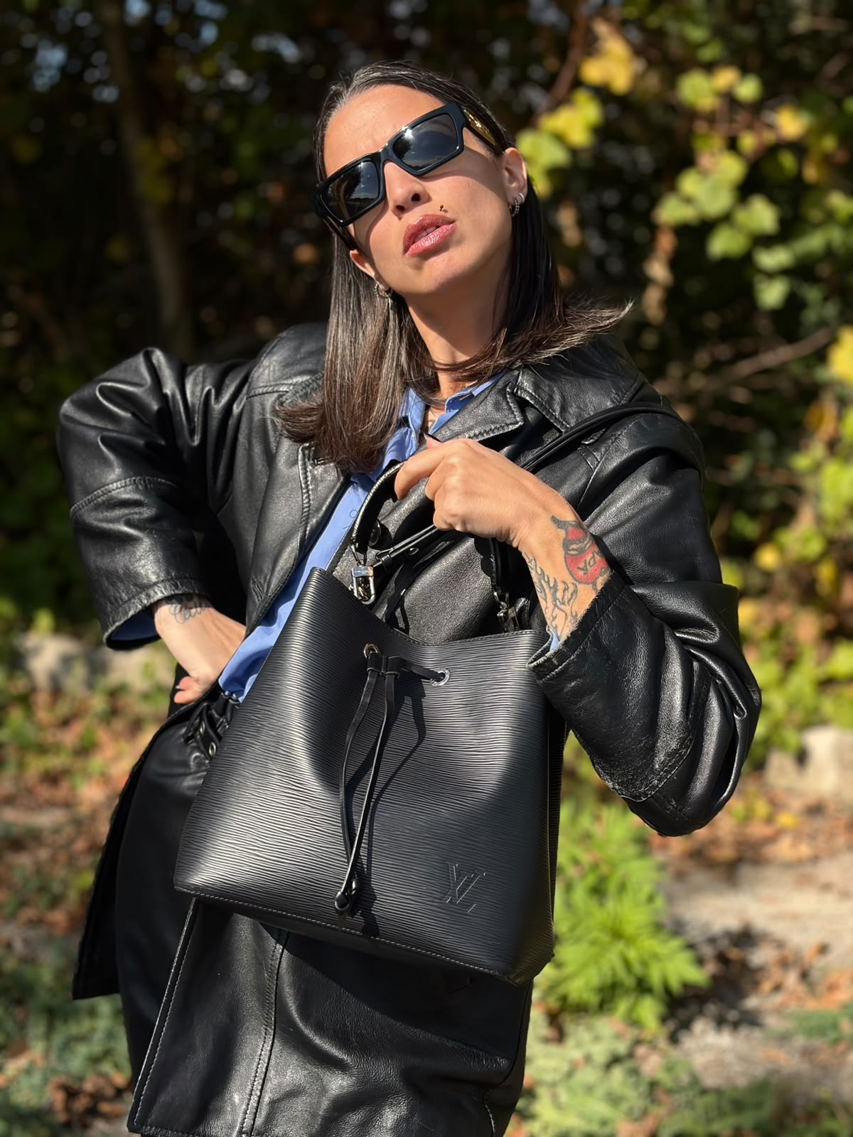NéoNoé MM Epi Louis Vuitton in pelle epi nero