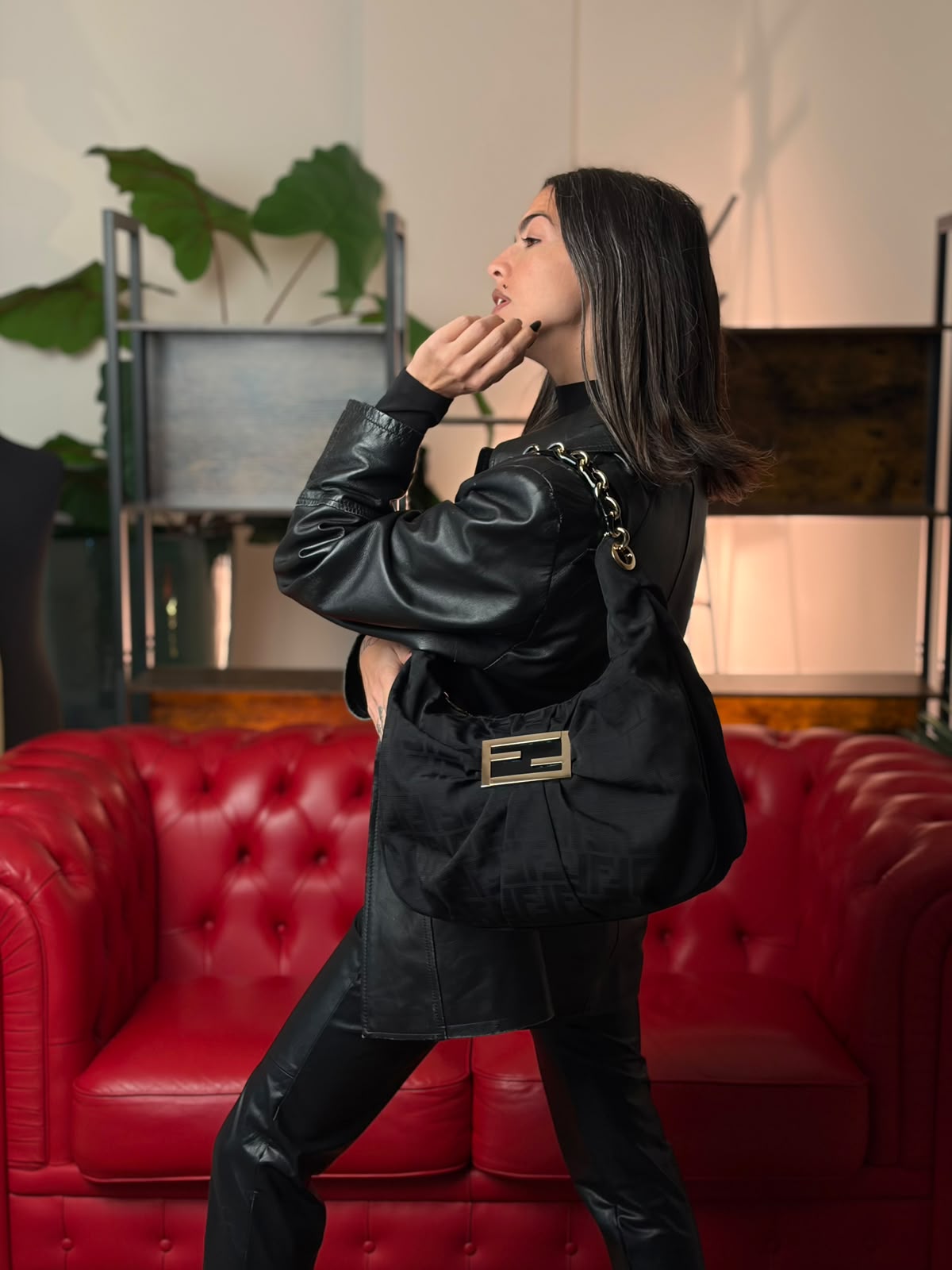 Hobo Fendi Mia nera