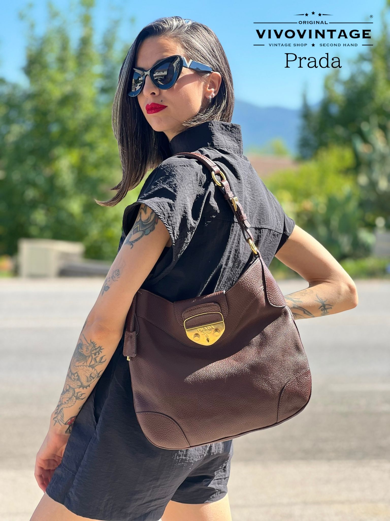 Borsa da spalla prada shop