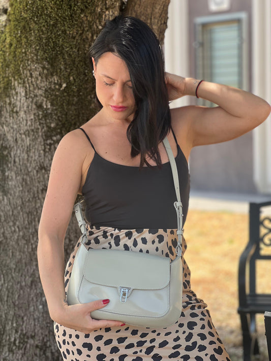 Borsa Coccinelle Cristhy tortora