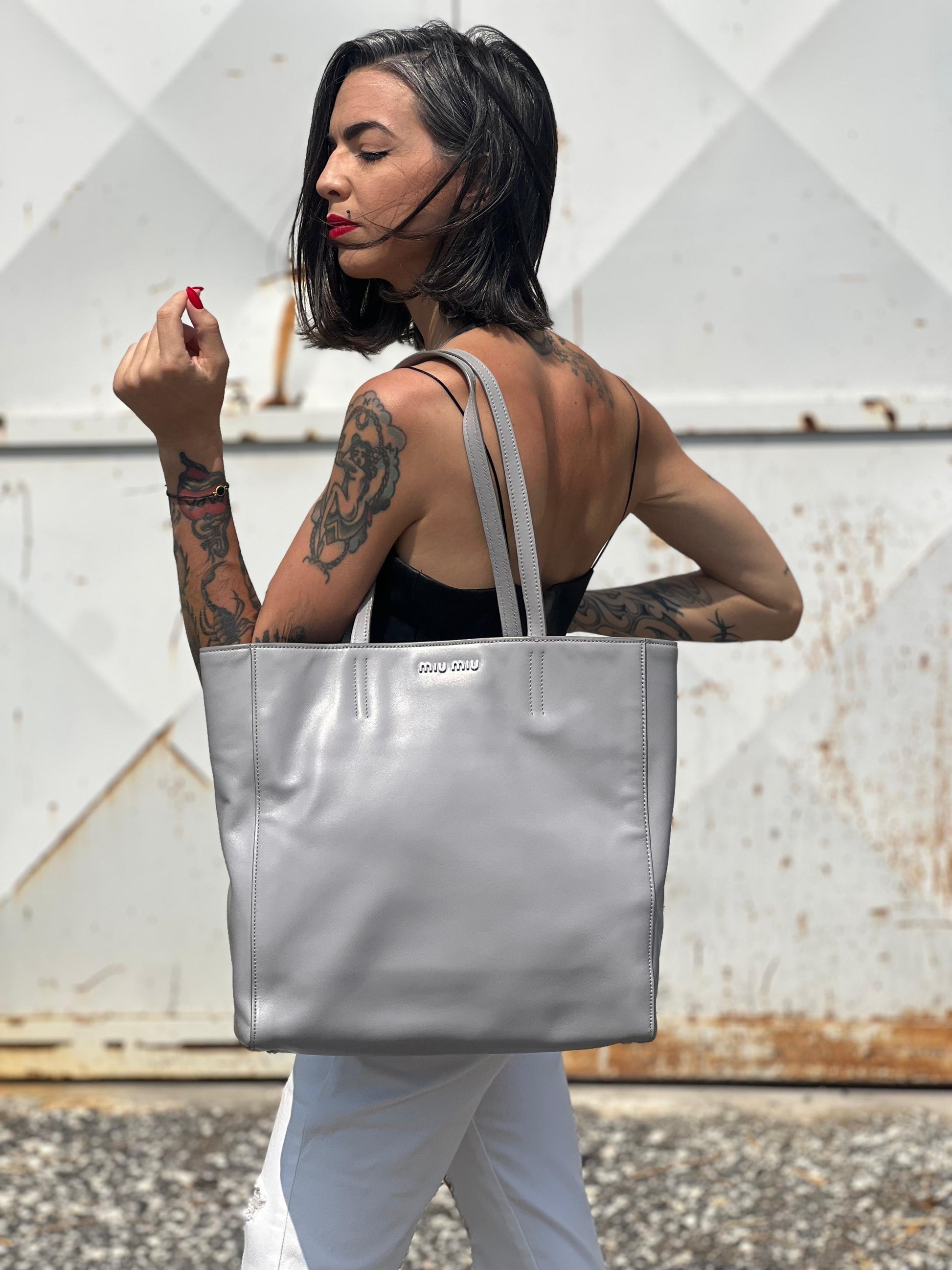 Vintage Borse Di Lusso Seconda Mano Shopper Miu Miu – Vivo