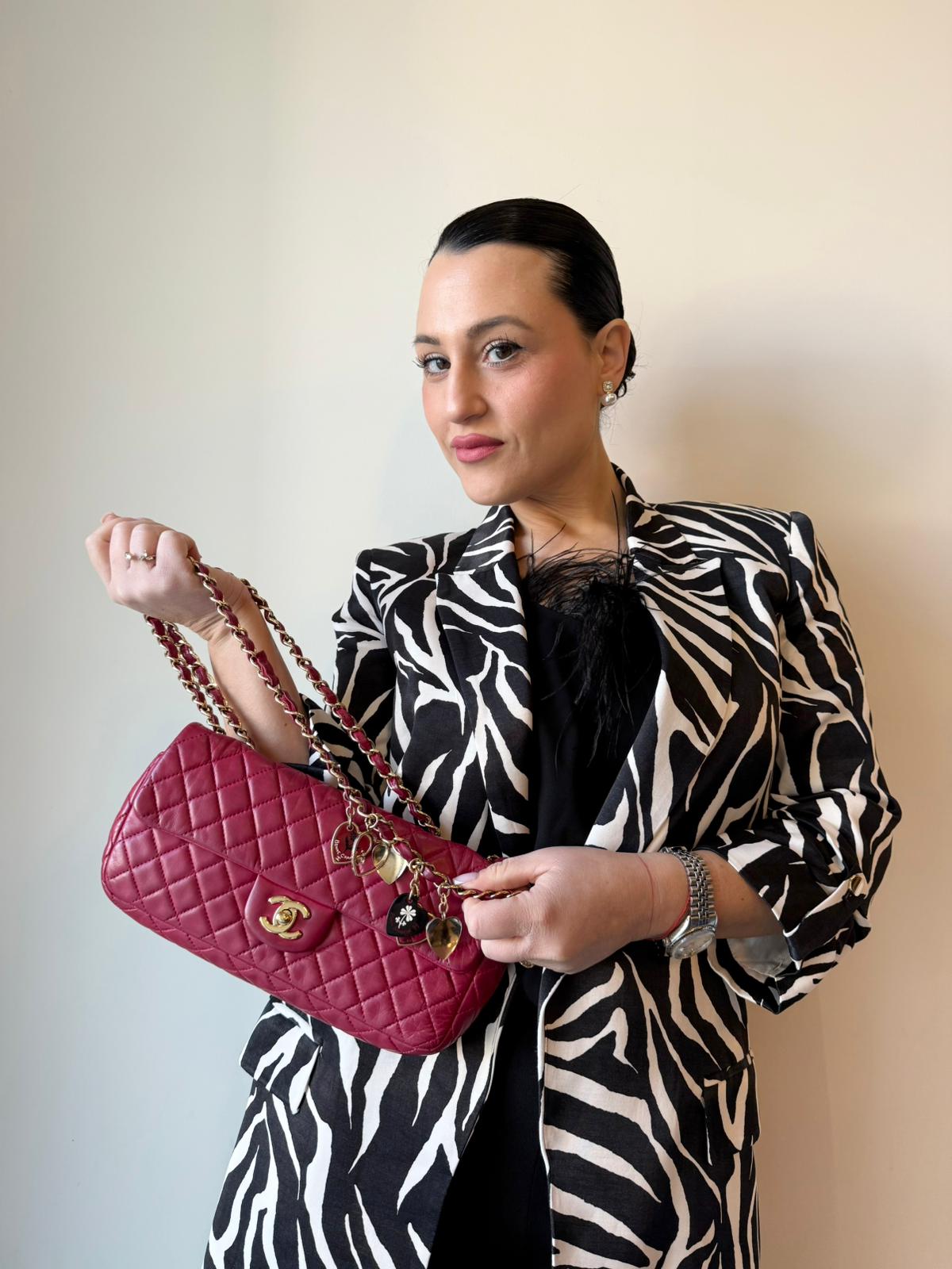 Borsa Chanel Valentine Hearts Classic Flap