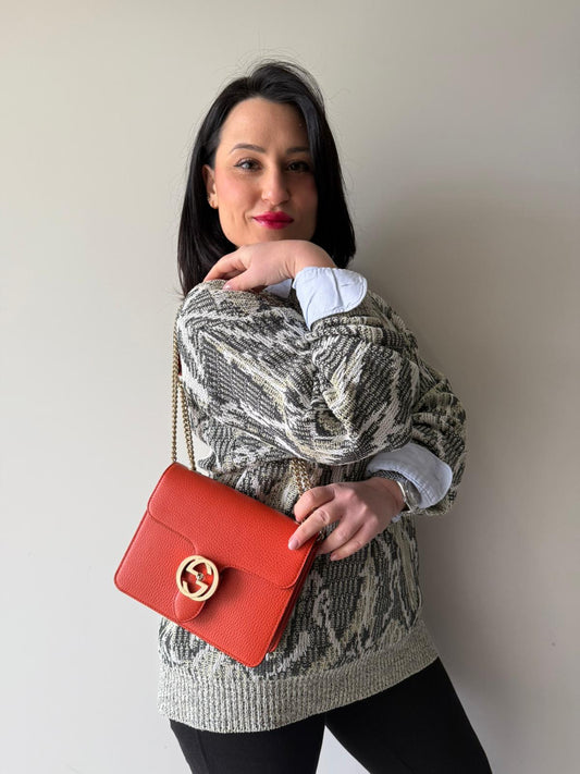 Tracolla Gucci Interlocking