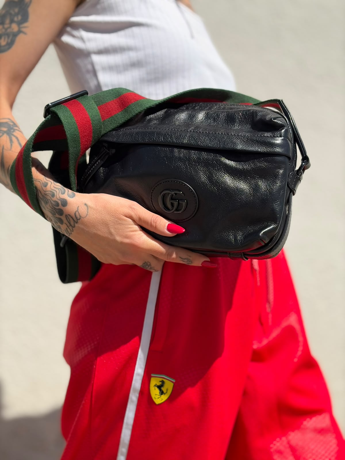 Tracolla Gucci nera Web