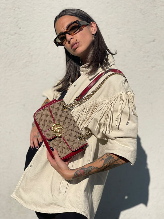 Borsa Gucci Marmont GG misura piccola