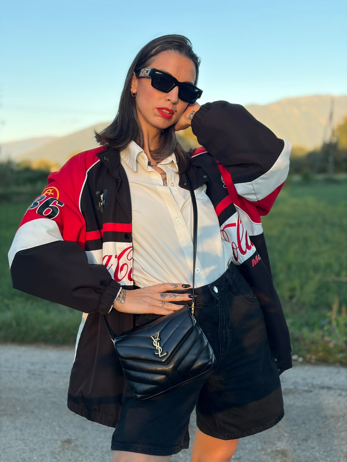 Loulou Toy Mini Saint Laurent in pelle nero