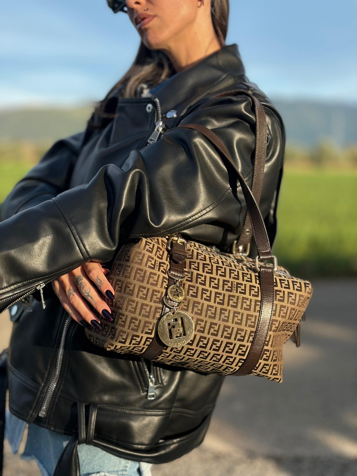 Bauletto Fendi zucchino