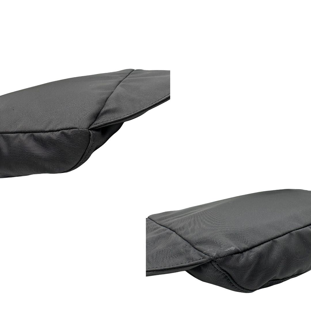 angoli  Marsupio D&G in nylon nero rifinito con parti metalliche effetto renio; munita di cinta regolabile con chiusura a gancio