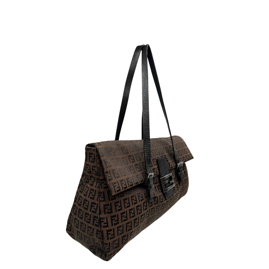 Leather Fendi Borse Nere Fendi Black Peekaboo Shoulder Bag Large