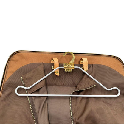 Valigia Louis Vuitton in canvas marrone monogram con dettagli in vacchetta naturale e parti metalliche dorate