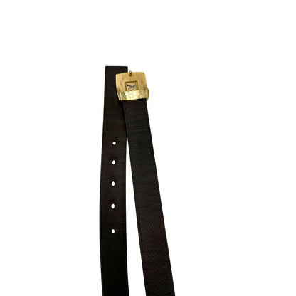  Cintura LV in canvas monogrammato con fibbia in metallo dorato. Originale, usata, di lusso, in ottime condizion