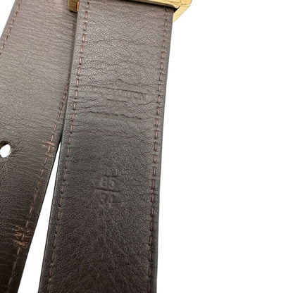  Cintura LV in canvas monogrammato con fibbia in metallo dorato. Originale, usata, di lusso, in ottime condizion