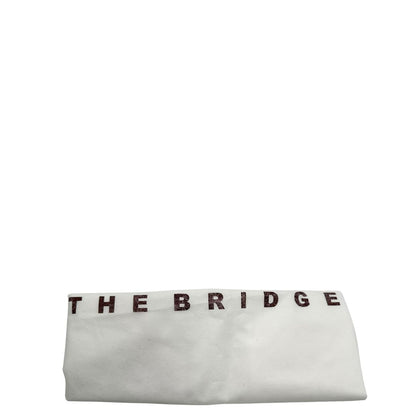 Dustbag Zaino The Bridge in pelle martellata nera, rifinito con parti metalliche dorate, munito di bretelle in pelle regolabili. Completo di dustbag. Originale, usata, di lusso, in ottime condizioni