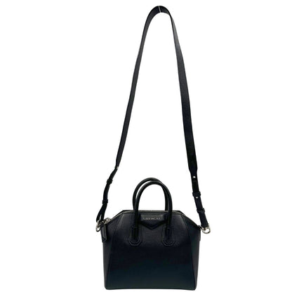 front Compatta borsa Givenchy Antigona nella versione mini, di lusso, originale, ottime condizioni, usata.- 