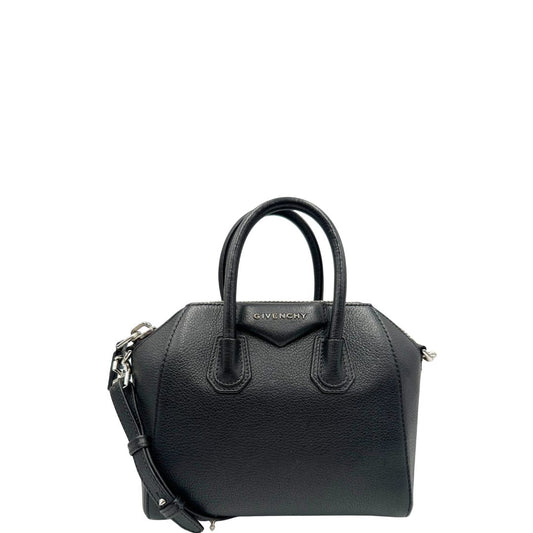 front Compatta borsa Givenchy Antigona nella versione mini, di lusso, originale, ottime condizioni, usata.- 