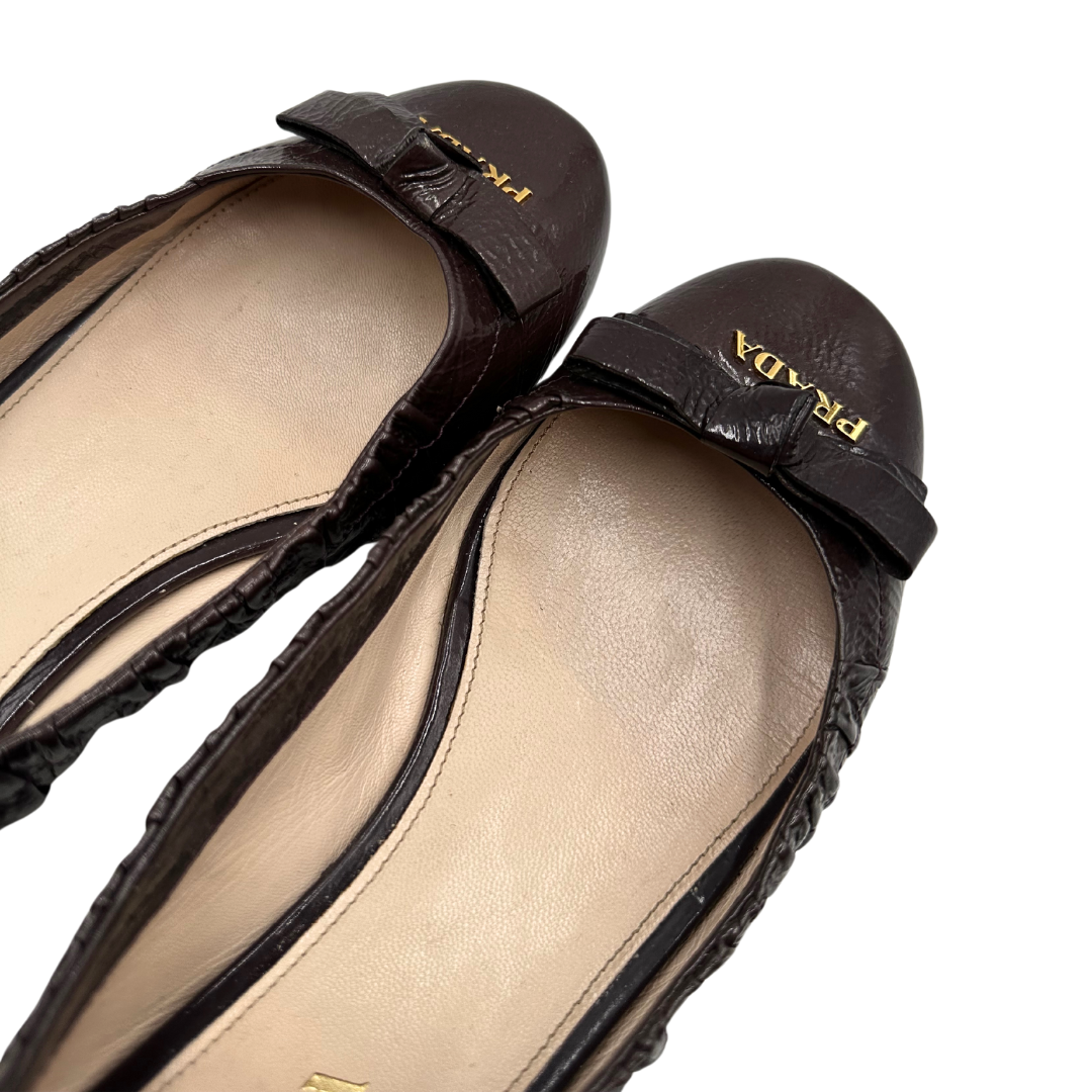 Ballerine prada outlet hot sale