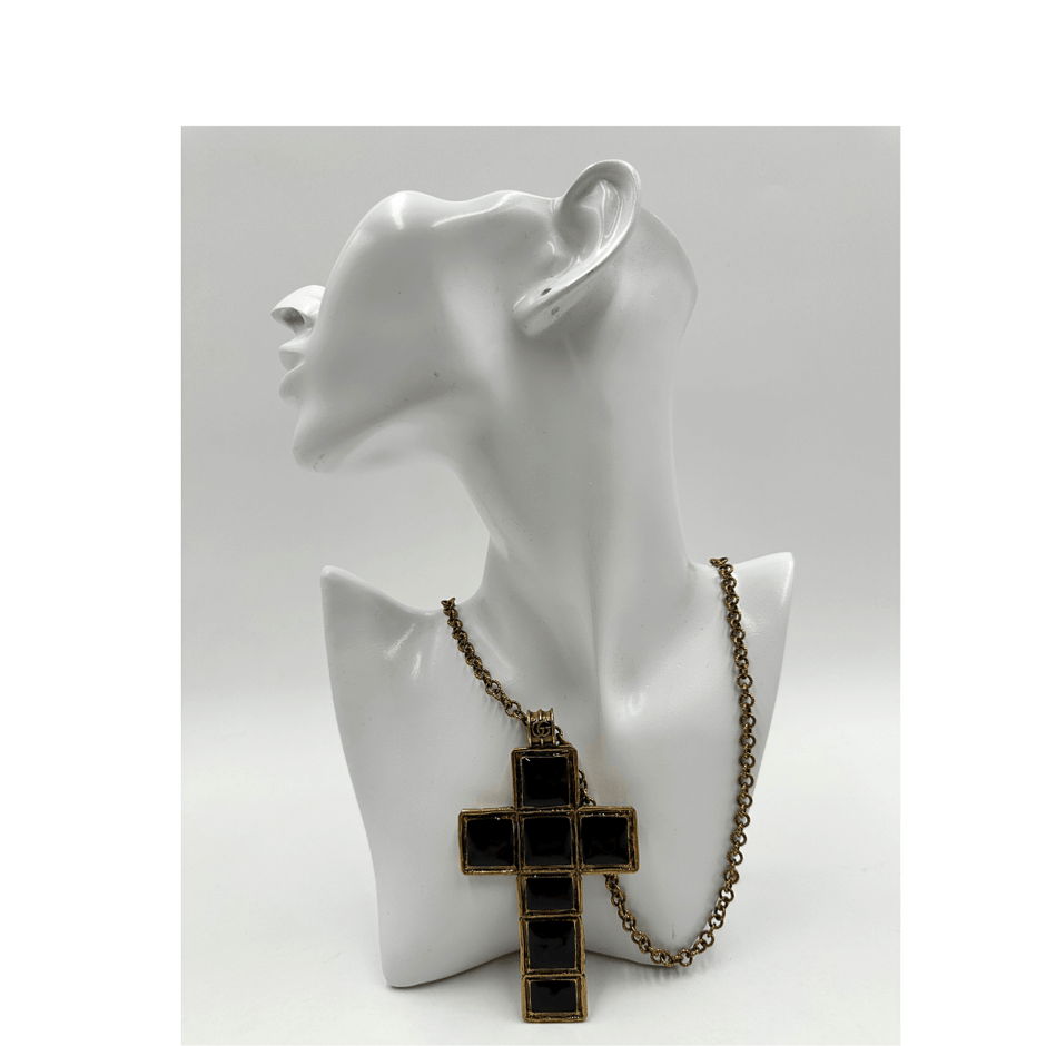 Collana Con Ciondolo Libro Bibbia E Croce Argento – Lunghezza 24 Pollici, Vintage, Unisex