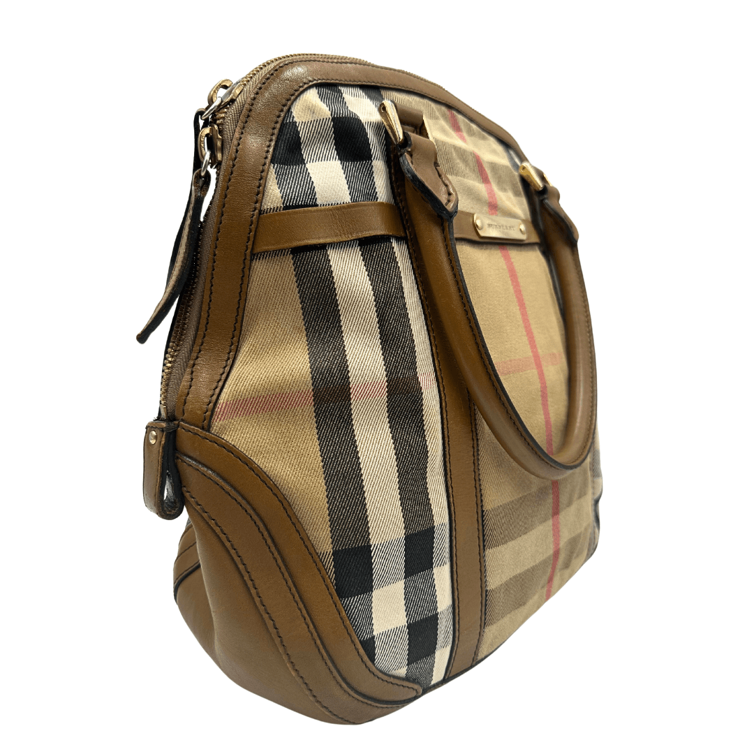 Burberry borsa in tessuto tartan usata, originale