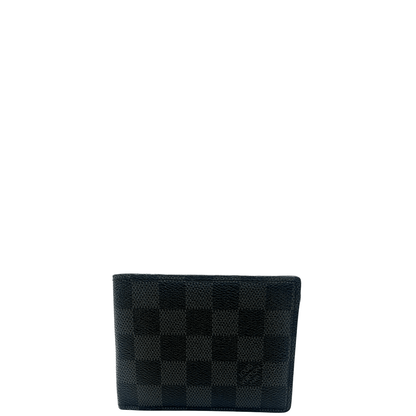 Portafoglio da uomo LV damier grigio. Accessori di lusso usati