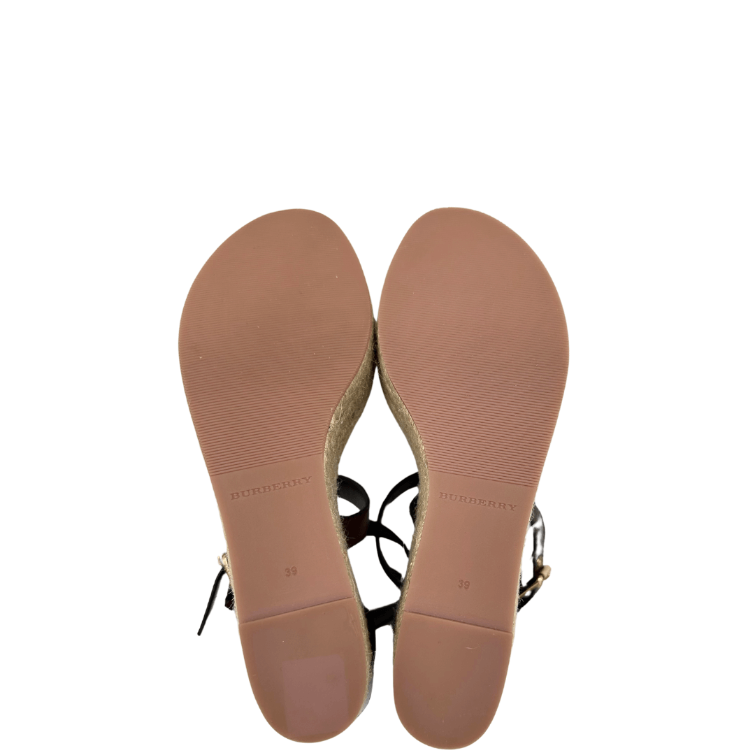 Espadrillas con zeppa Burberry