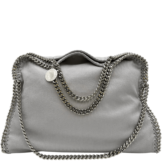 Borsa Falabella Stella McCartney in tessuto ecosostenibile in tonalità grigia. Originale ed usata