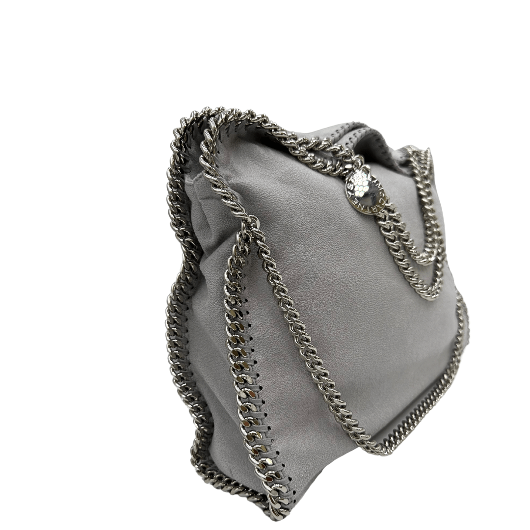 Borsa Falabella Stella McCartney in tessuto ecosostenibile in tonalità grigia. Originale ed usata