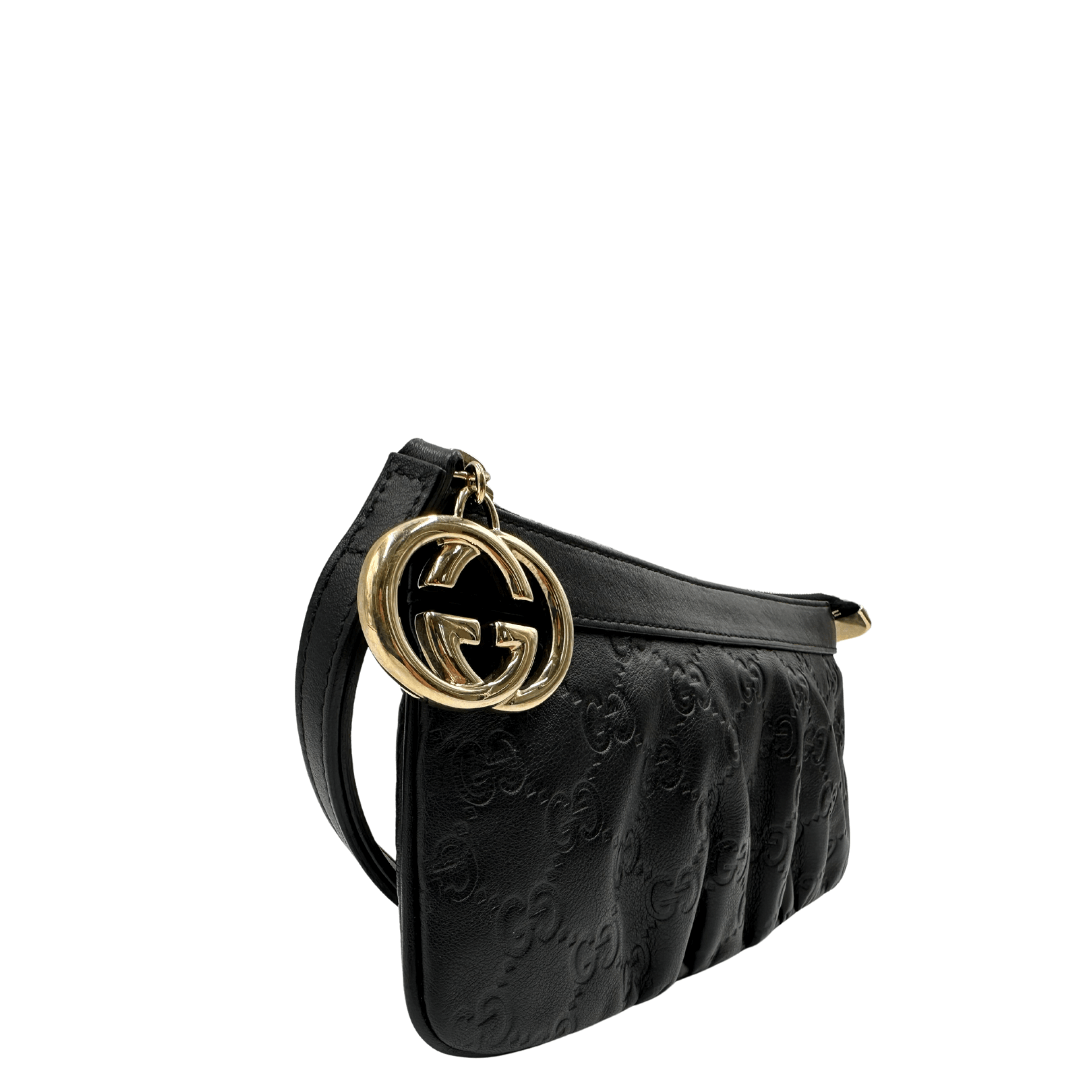 Pochette gucci nera pelle clearance