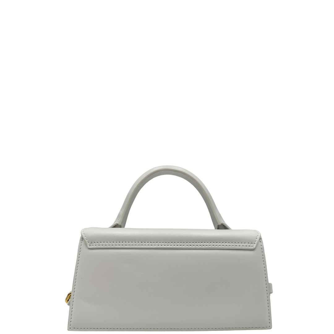 Borsa Jacquemus Le long chiquito in pelle bianca. Borse di lusso originali ed usate