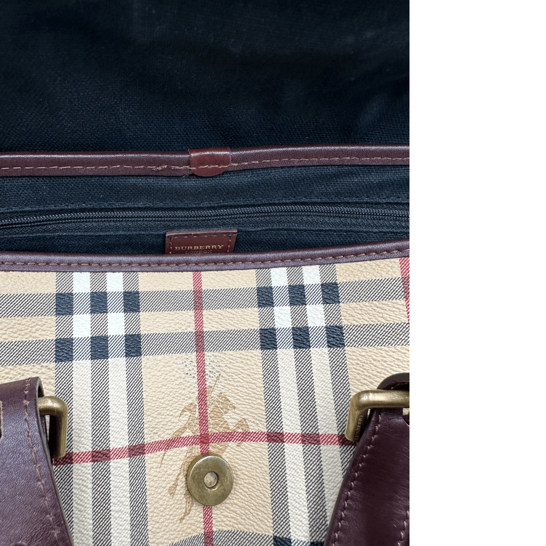 Borsa Burberry tartan