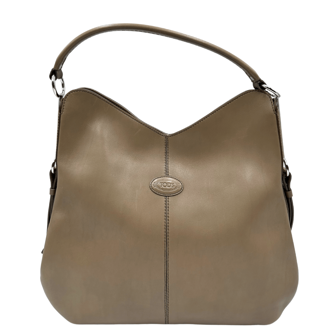 Borsa Tod's in pelle grigio tortora. Borse di lusso usate 