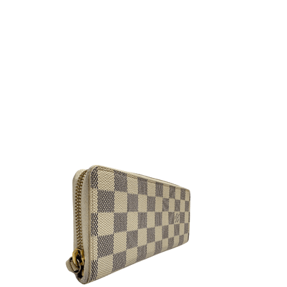 portafoglio LV Zippy damier azur