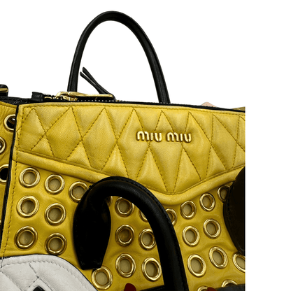 Grommet Biker Tote Miu Miu