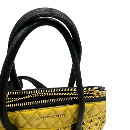 Grommet Biker Tote Miu Miu