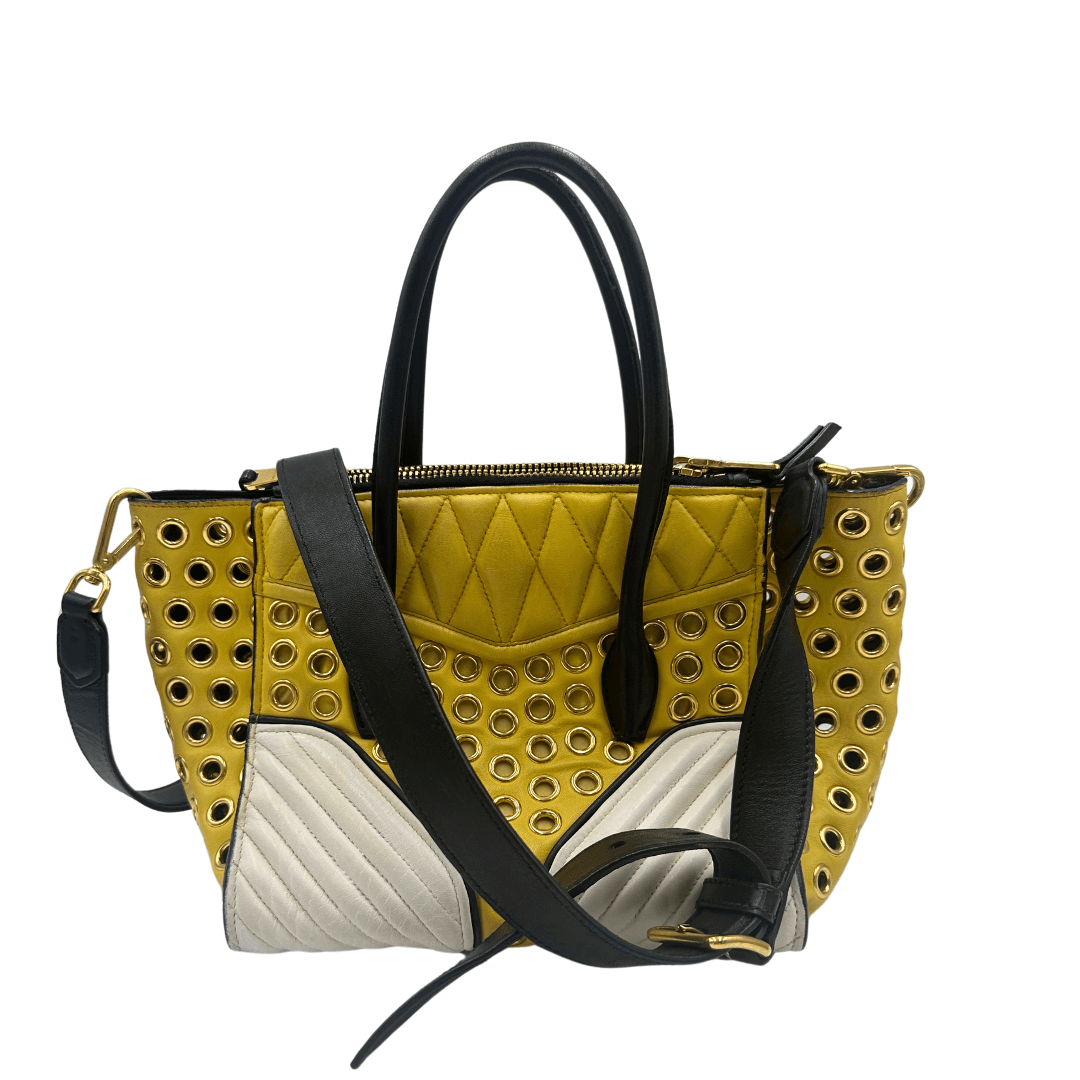 Grommet Biker Tote Miu Miu