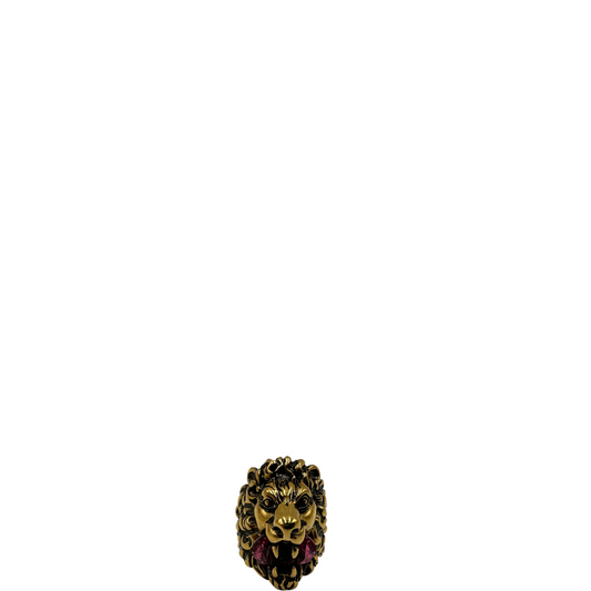 Anello Gucci testa di leone