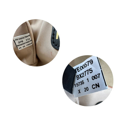 etichette interno Borsa Furla in rafia color salmone e beige, finiture in pelle e parti metalliche oro chiaro; munita di un manico singolo e una tracolla amovibile. Completa di dustbag, di lusso, originale, eccellenti condizioni.   