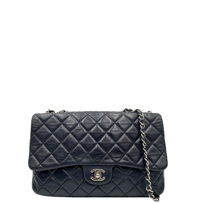 Borsa Chanel Flap Bag blu notte