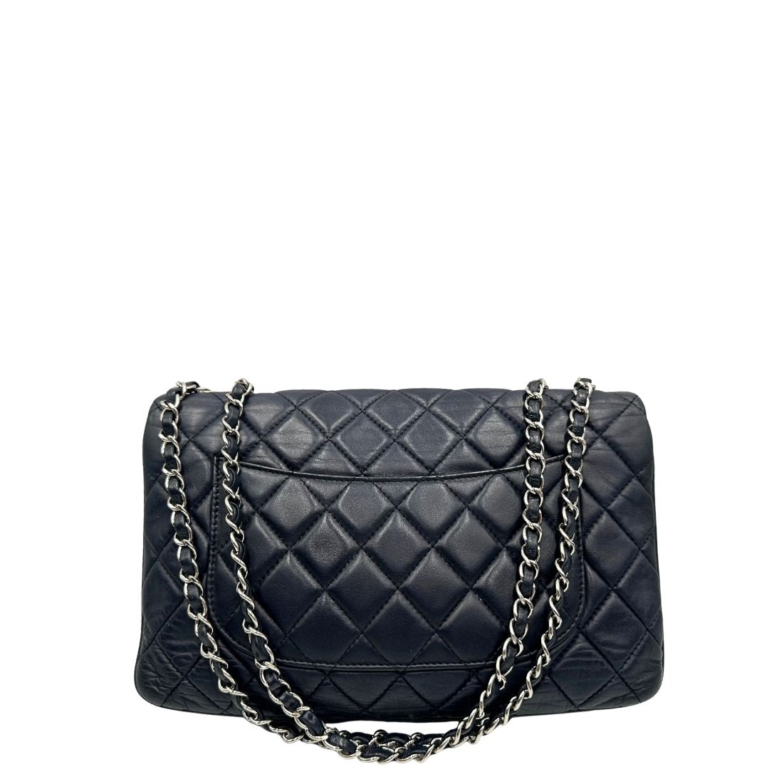 Borsa Chanel Flap Bag blu notte